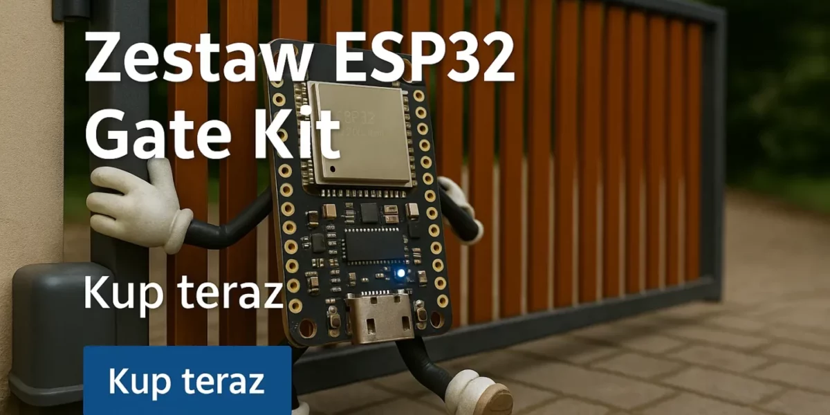 Zestaw DIY do automatycznego sterowania bramą z ESP32 – prosta instalacja i integracja z Home Assistant